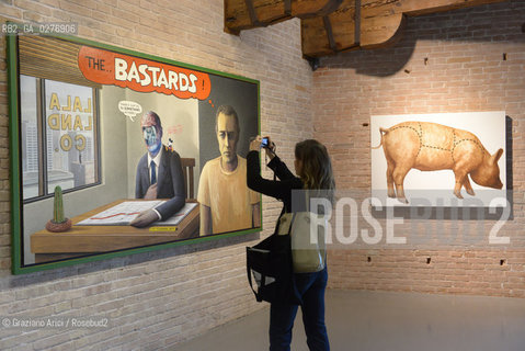 Venice 28 may 2013 - Punta della Dogana Pinault Foundation Llyn Foulkes room arte ©Graziano Arici/Rosebud2