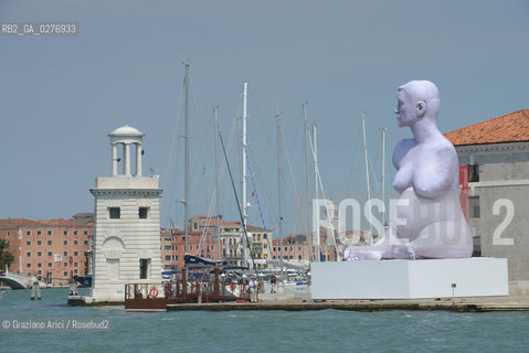 Venice 28 may 2013 - Art in Venice - Alison Lapper by Marc Quinn in S.Giorgio Island artist arte ©Graziano Arici/Rosebud2
