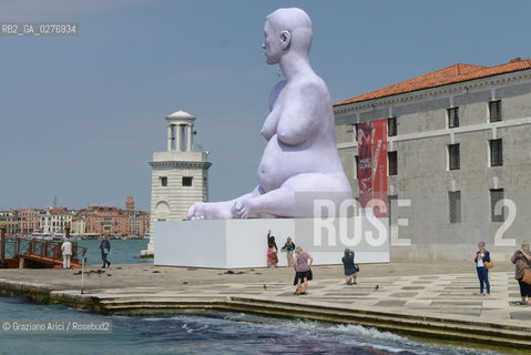 Venice 28 may 2013 - Art in Venice - Alison Lapper by Marc Quinn in S.Giorgio Island artist arte ©Graziano Arici/Rosebud2