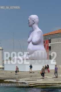 Venice 28 may 2013 - Art in Venice - Alison Lapper by Marc Quinn in S.Giorgio Island artist arte ©Graziano Arici/Rosebud2