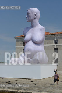Venice 28 may 2013 - Art in Venice - Alison Lapper by Marc Quinn in S.Giorgio Island artist arte ©Graziano Arici/Rosebud2