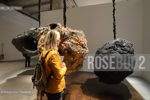 Venice 28 may 2013 - Il Palazzo Enciclopedico 55th Exhibition Corderie in Arsenale Phyllida Barlow Work - artist arte ©Graziano Arici/Rosebud2