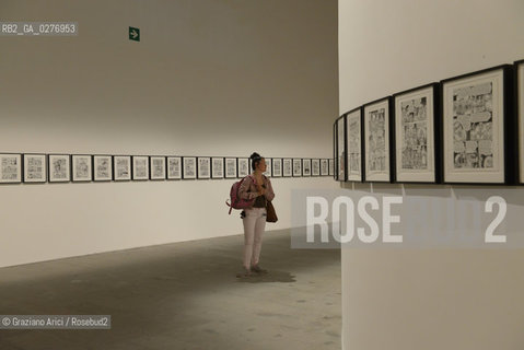 Venice 28 may 2013 - Il Palazzo Enciclopedico 55th Exhibition Corderie in Arsenale R.Crumb Work - artist arte ©Graziano Arici/Rosebud2