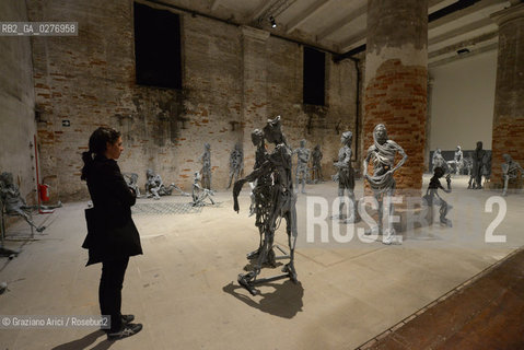 Venice 28 may 2013 - Il Palazzo Enciclopedico 55th Exhibition Corderie in Arsenale Pawel Althamer Work - artist arte ©Graziano Arici/Rosebud2