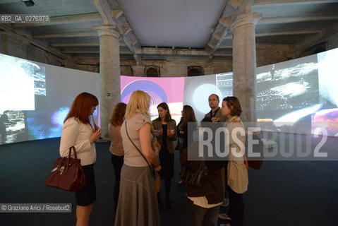 Venice 28 may 2013 - Il Palazzo Enciclopedico 55th Exhibition Corderie in Arsenale Stan VanDerBeeck Works - artist arte ©Graziano Arici/Rosebud2