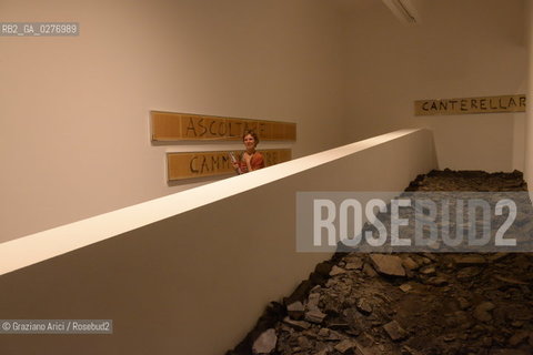 Venice 28 may 2013 - Il Palazzo Enciclopedico 55th Exhibition  Arsenale Italian Pavillon Massimo Bartolini work - artist arte ©Graziano Arici/Rosebud2