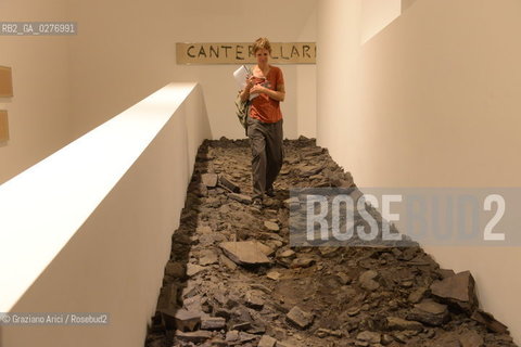 Venice 28 may 2013 - Il Palazzo Enciclopedico 55th Exhibition  Arsenale Italian Pavillon Massimo Bartolini work - artist arte ©Graziano Arici/Rosebud2