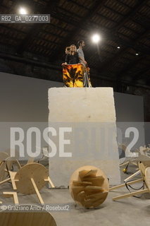 Venice 28 may 2013 - Il Palazzo Enciclopedico 55th Exhibition  Arsenale Italian Pavillon Marcello Maloberti work - artist arte ©Graziano Arici/Rosebud2