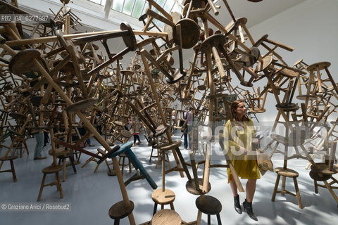 Venice 28 may 2013 - 55th Exhibition Biennale Gardens Main Pavillon French Pavillon Ai Weiwei - artist arte ©Graziano Arici/Rosebud2