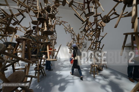 Venice 28 may 2013 - 55th Exhibition Biennale Gardens Main Pavillon French Pavillon Ai Weiwei - artist arte ©Graziano Arici/Rosebud2