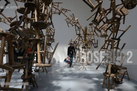 Venice 28 may 2013 - 55th Exhibition Biennale Gardens Main Pavillon French Pavillon Ai Weiwei - artist arte ©Graziano Arici/Rosebud2