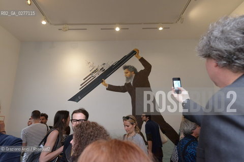 Venice 28 may 2013 - 55th Exhibition Biennale Gardens  British Pavillon Jeremy Deller Work - artist arte ©Graziano Arici/Rosebud2