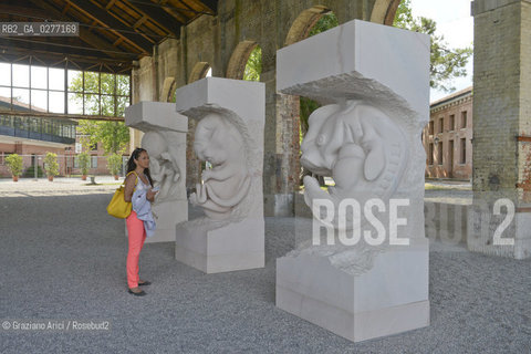 Venice 28 may 2013 - Art in Venice - Fondazione Giorgio Cini: Marc Quinn Exposition in S.Giorgio Island artist arte ©Graziano Arici/Rosebud2