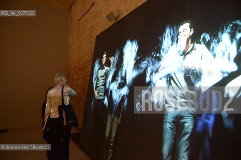 Venice 29 may 2013 -  55th Exhibition  Arsenale Vatican Pavillon In Principio (e poi) Studio Azzurro work - artist arte ©Graziano Arici/Rosebud2