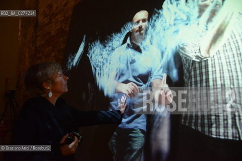 Venice 29 may 2013 -  55th Exhibition  Arsenale Vatican Pavillon In Principio (e poi) Studio Azzurro work - artist arte ©Graziano Arici/Rosebud2