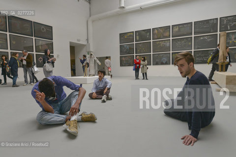 Venice 28 may 2013 - Il Palazzo Enciclopedico 55th Exhibition Biennale Gardens Main Pavillon  Tino Sehgal Performance - artist arte ©Graziano Arici/Rosebud2