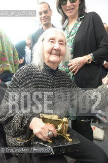 Venice 28 may 2013 - Il Palazzo Enciclopedico 55th Exhibition Biennale Gardens  Golden Lion for Lifetime Achievement  Marisa Merz - artist arte ©Graziano Arici/Rosebud2