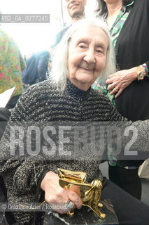 Venice 28 may 2013 - Il Palazzo Enciclopedico 55th Exhibition Biennale Gardens  Golden Lion for Lifetime Achievement  Marisa Merz - artist arte ©Graziano Arici/Rosebud2