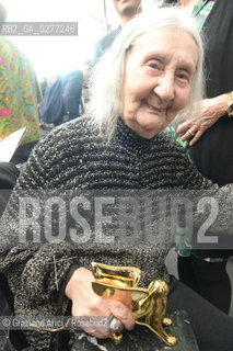 Venice 28 may 2013 - Il Palazzo Enciclopedico 55th Exhibition Biennale Gardens  Golden Lion for Lifetime Achievement  Marisa Merz - artist arte ©Graziano Arici/Rosebud2