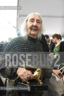 Venice 28 may 2013 - Il Palazzo Enciclopedico 55th Exhibition Biennale Gardens  Golden Lion for Lifetime Achievement  Marisa Merz - artist arte ©Graziano Arici/Rosebud2