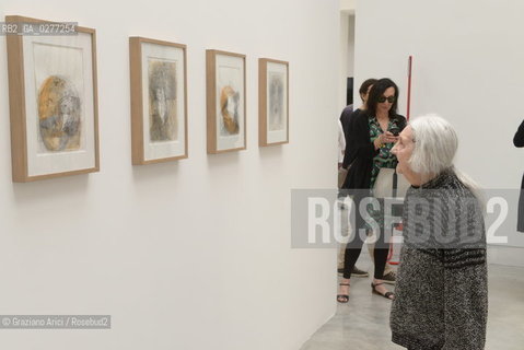 Venice 28 may 2013 - Il Palazzo Enciclopedico 55th Exhibition Biennale Gardens  Golden Lion for Lifetime Achievement  Marisa Merz - artist arte ©Graziano Arici/Rosebud2