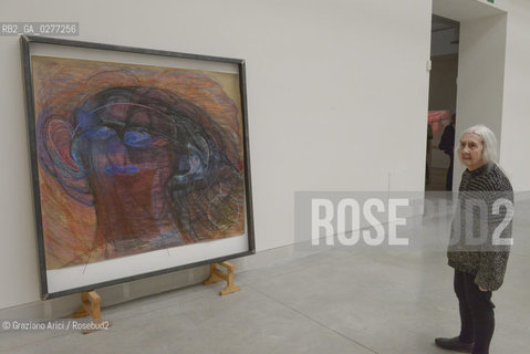 Venice 28 may 2013 - Il Palazzo Enciclopedico 55th Exhibition Biennale Gardens  Golden Lion for Lifetime Achievement  Marisa Merz - artist arte ©Graziano Arici/Rosebud2