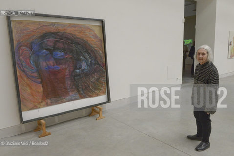 Venice 28 may 2013 - Il Palazzo Enciclopedico 55th Exhibition Biennale Gardens  Golden Lion for Lifetime Achievement  Marisa Merz - artist arte ©Graziano Arici/Rosebud2