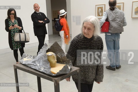 Venice 28 may 2013 - Il Palazzo Enciclopedico 55th Exhibition Biennale Gardens  Golden Lion for Lifetime Achievement  Marisa Merz - artist arte ©Graziano Arici/Rosebud2