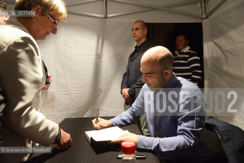 Venice 4 june 2013 writer and journalist Roberto Saviano in Venice letteratura giornalista ©Graziano Arici/Rosebud2