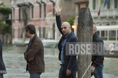 Venice 4 june 2013 writer and journalist Roberto Saviano in Venice letteratura giornalista ©Graziano Arici/Rosebud2