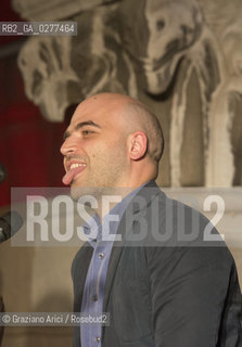 Venice 4 june 2013 writer and journalist Roberto Saviano in Venice letteratura giornalista ©Graziano Arici/Rosebud2