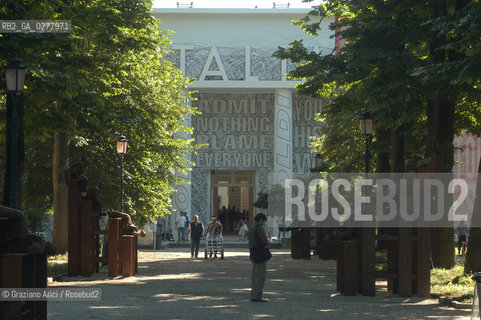 VENEZIA8/06/05 - 51 ESPOSIZIONE INTERNAZIONALE DARTE - IL PADIGLIONE ITALIA © GRAZIANO ARICI BIENNALE GIARDINI ©Graziano Arici/Rosebud2