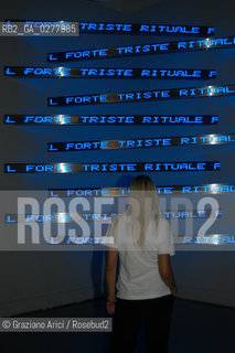 VENEZIA8/06/05 - 51 ESPOSIZIONE INTERNAZIONALE DARTE - INSTALLAZIONE DI JENNY HOLZER ©Graziano Arici/Rosebud2