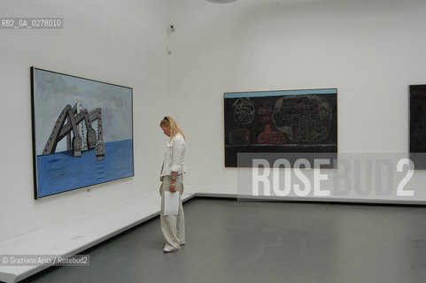 VENEZIA8/06/05 - 51 ESPOSIZIONE INTERNAZIONALE DARTE -  LA SALA  DI PHILIP GUSTON ©Graziano Arici/Rosebud2