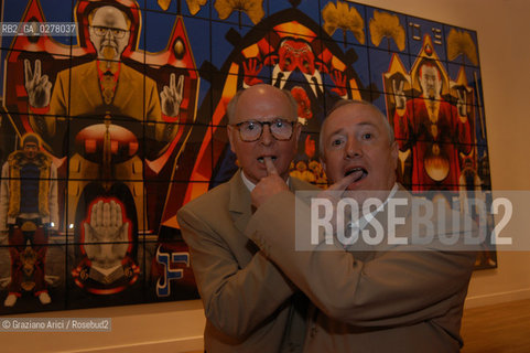 VENEZIA8/06/05 - 51 ESPOSIZIONE INTERNAZIONALE DARTE -  PADIGLIONE DELLA GRAN BRETAGNA: GLI ARTISTI GILBERT AND GEORGE ©Graziano Arici/Rosebud2