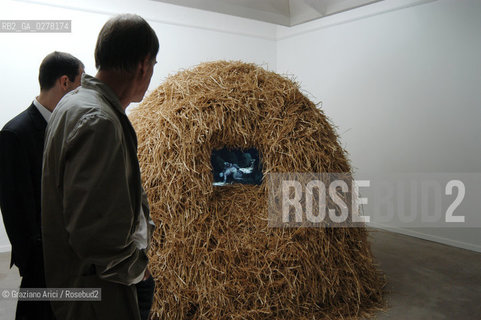 VENEZIA8/06/05 - 51 ESPOSIZIONE INTERNAZIONALE DARTE - IL PADIGLIONE ISLANDESE - THE ICELAND PAVILLION : THE INSTALLATION OF THE ARTIST GABRIELA FRIDRIKSDOTTIR © GRAZIANO ARICI BIENNALE GIARDINI ©Graziano Arici/Rosebud2