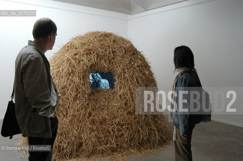 VENEZIA8/06/05 - 51 ESPOSIZIONE INTERNAZIONALE DARTE - IL PADIGLIONE ISLANDESE - THE ICELAND PAVILLION : THE INSTALLATION OF THE ARTIST GABRIELA FRIDRIKSDOTTIR © GRAZIANO ARICI BIENNALE GIARDINI ©Graziano Arici/Rosebud2