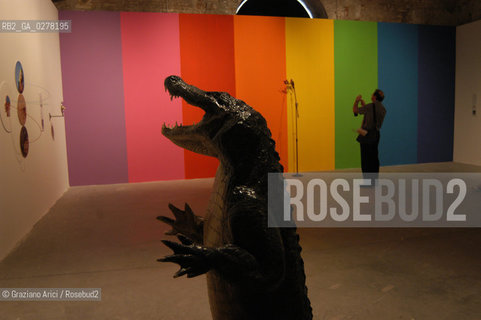 VENEZIA 8/06/05 - 51 ESPOSIZIONE INTERNAZIONALE DARTE - LARSENALE: THE INSTALLATION OF THE ARTIST SERGIO VEGA: PARADISE IN THE NEW WORD  ©Graziano Arici/Rosebud2