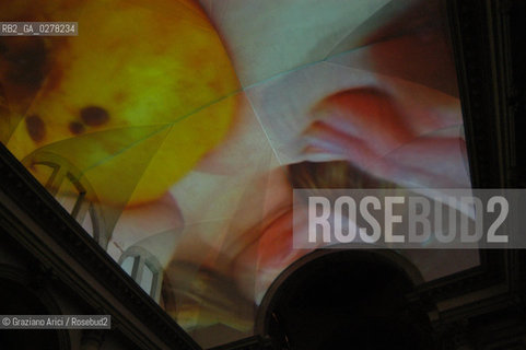 VENEZIA8/06/05 - 51 ESPOSIZIONE INTERNAZIONALE DARTE -CHIESA DI S.STAE - S.STAE  CHURCH - THE INSTALLATION OF THE ARTIST PIPILOTTI RIST © GRAZIANO ARICI BIENNALE ©Graziano Arici/Rosebud2