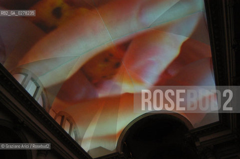 VENEZIA8/06/05 - 51 ESPOSIZIONE INTERNAZIONALE DARTE -CHIESA DI S.STAE - S.STAE  CHURCH - THE INSTALLATION OF THE ARTIST PIPILOTTI RIST © GRAZIANO ARICI BIENNALE ©Graziano Arici/Rosebud2