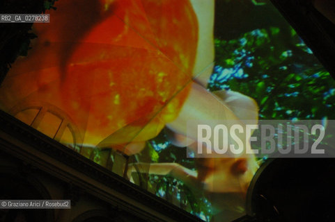 VENEZIA8/06/05 - 51 ESPOSIZIONE INTERNAZIONALE DARTE -CHIESA DI S.STAE - S.STAE  CHURCH - THE INSTALLATION OF THE ARTIST PIPILOTTI RIST © GRAZIANO ARICI BIENNALE ©Graziano Arici/Rosebud2