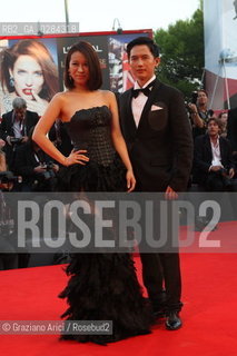 70th Venice International Film Festival - Venice August  31, 2013 - Red Carpet He Wenchao  (L)  and Lu Yulai  ©Graziano Arici/Rosebud2