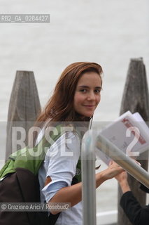 70th Venice International Film Festival - Venice September  01, 2013 - Arrival at the airport actress Catalina Sandino Moreno   ©Graziano Arici/Rosebud2