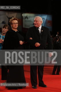 70th Venice International Film Festival - Venice September  05, 2013 - Red Carpet of the movie Walesa - Man of Hopè - Lech Walesa and his wife Danuta Walesa  ©Graziano Arici/Rosebud2