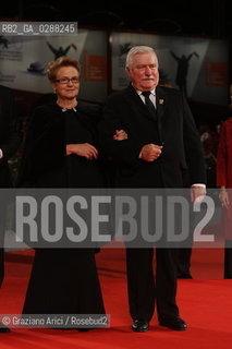 70th Venice International Film Festival - Venice September  05, 2013 - Red Carpet of the movie Walesa - Man of Hopè - Lech Walesa and his wife Danuta Walesa  ©Graziano Arici/Rosebud2