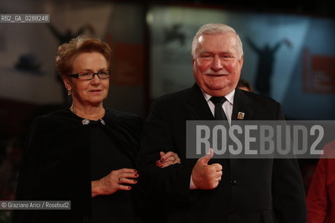 70th Venice International Film Festival - Venice September  05, 2013 - Red Carpet of the movie Walesa - Man of Hopè - Lech Walesa and his wife Danuta Walesa  ©Graziano Arici/Rosebud2