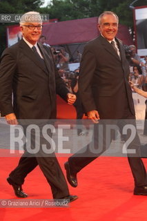 70th Venice International Film Festival - Venice September  06, 2013 - Red Carpet Les Terrasses - Director Alberto Barbera and President of Biennale Paolo Baratta  ©Graziano Arici/Rosebud2