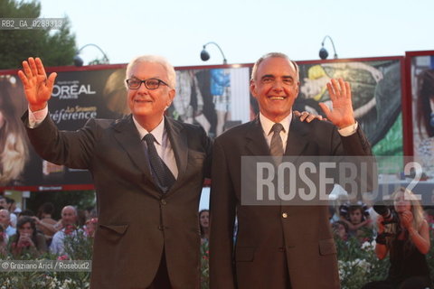 70th Venice International Film Festival - Venice September  06, 2013 - Red Carpet Les Terrasses - Director Alberto Barbera and President of Biennale Paolo Baratta  ©Graziano Arici/Rosebud2