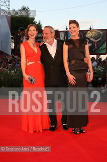 70th Venice International Film Festival - Venice September 02, 2013 - Director Terry Gilliam , Holly Gilliam and Amy Gilliam attends the red carpet for the film The Zero Theorem.  ©Graziano Arici/Rosebud2
