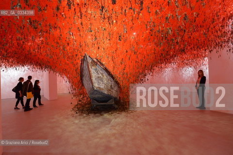 56th International Art Exibition  :  Japan Pavillon Artist  Chiharu Shiota arte artista ©Graziano Arici/Rosebud2